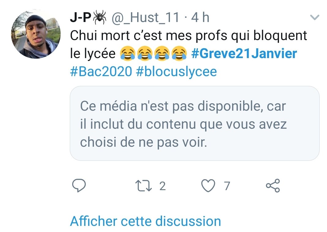 UnVisible_Of's tweet photo. Donc des profs qui font grève c'est un contenu offensant ? Twitter on se demande de quel côté vous êtes 🤔 #Greve21Janvier #blocuslycee #Bac2020 https://t.co/q8iIMEuUdo