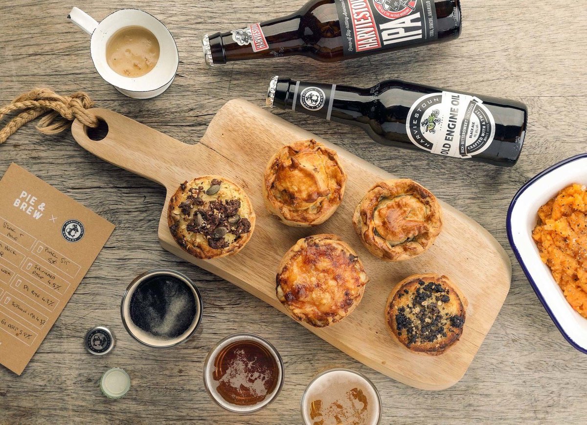 pieandbrew's tweet photo. PIE &amp; BEER TASTING SESSION - 6th Feb 2020

We've teamed up with legendary craft beer brewers, @HarviestounBrew to make your Thursdays feel more like a Friday.

Get your tickets here 👉https://t.co/vbcHGbLNQw

#Glasgow #events #pieandbrew #madeinglasgow https://t.co/gUplzgajJS