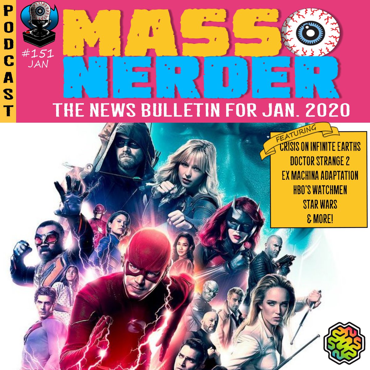 MassNerderCast's tweet photo. Ep 151: We highlight the month's biggest news! Topics include #CrisisOnInfiniteEarths no second season for #TheWatchmen, Oscar Isaac joining the adaptation of Ex Machina, the recent rumors on the unused script leak of Star Wars Ep 9 plus lots more!

DL: https://t.co/y2rL8Hptdw https://t.co/OJoEyMaIXA