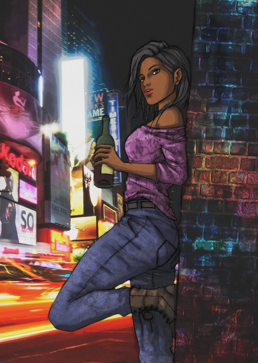 DecAlagEsArt's tweet photo. #drawing #portrait #color #photoshop #art #woman #sexy #comics #fanart #city #bynight #artwork https://t.co/UVMSaI37K5