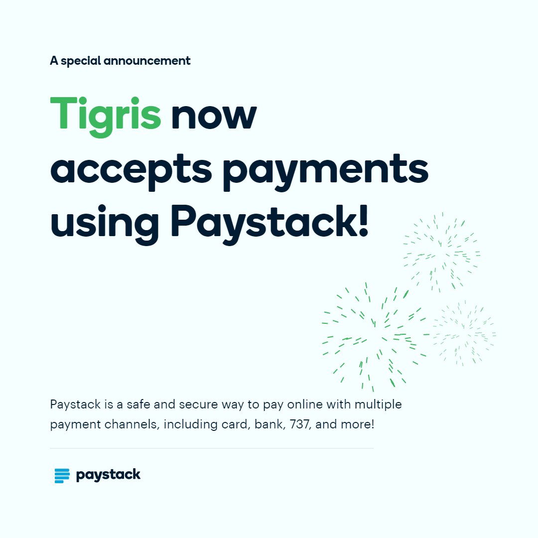 tigrisGhana's tweet photo. We now accept online payments via paystack...retweet the great news... https://t.co/AIatTUHuqv