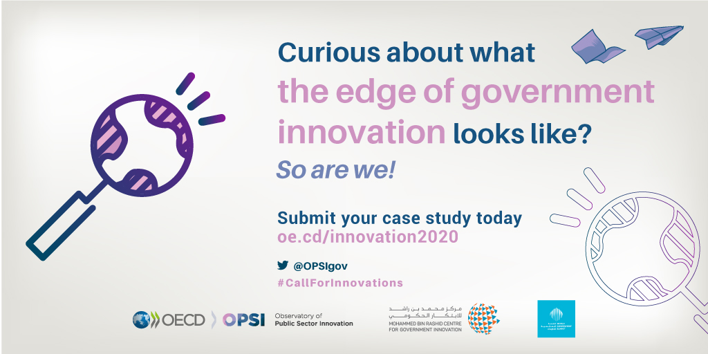 OPSIgov's tweet image. Innovation is multi-faceted, there is not just one ‘kind’. We want to see innovation case studies depicting #innovation in all its splendour! Submit to the #CallforInnovations by the 21 February. 

➡️oe.cd/innovation2020