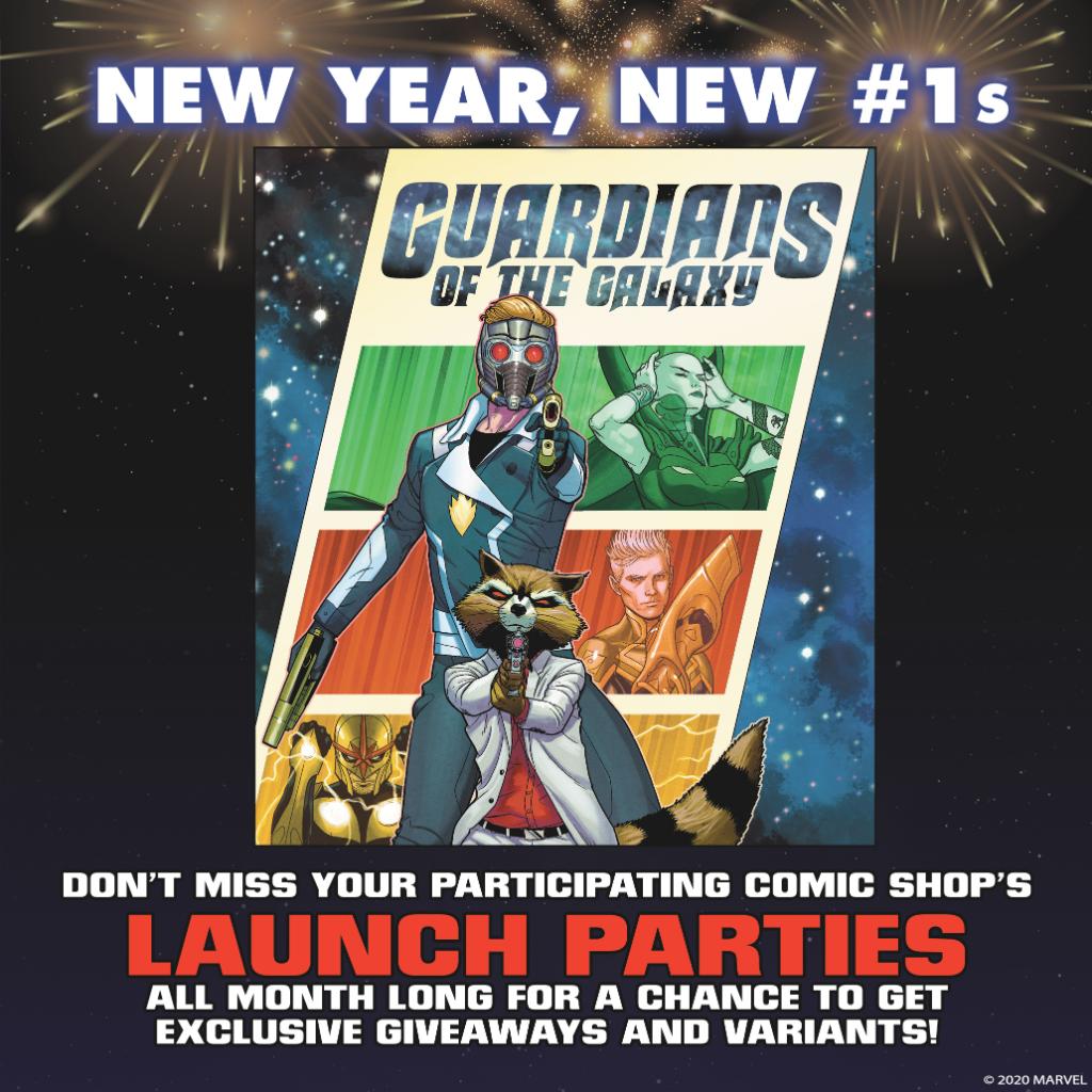 Marvel's tweet image. Tomorrow, head to your local comic shop to celebrate the launch of "Guardians of the Galaxy" #1 with exclusive giveaways! 

Get the details: bit.ly/2TqjXU7