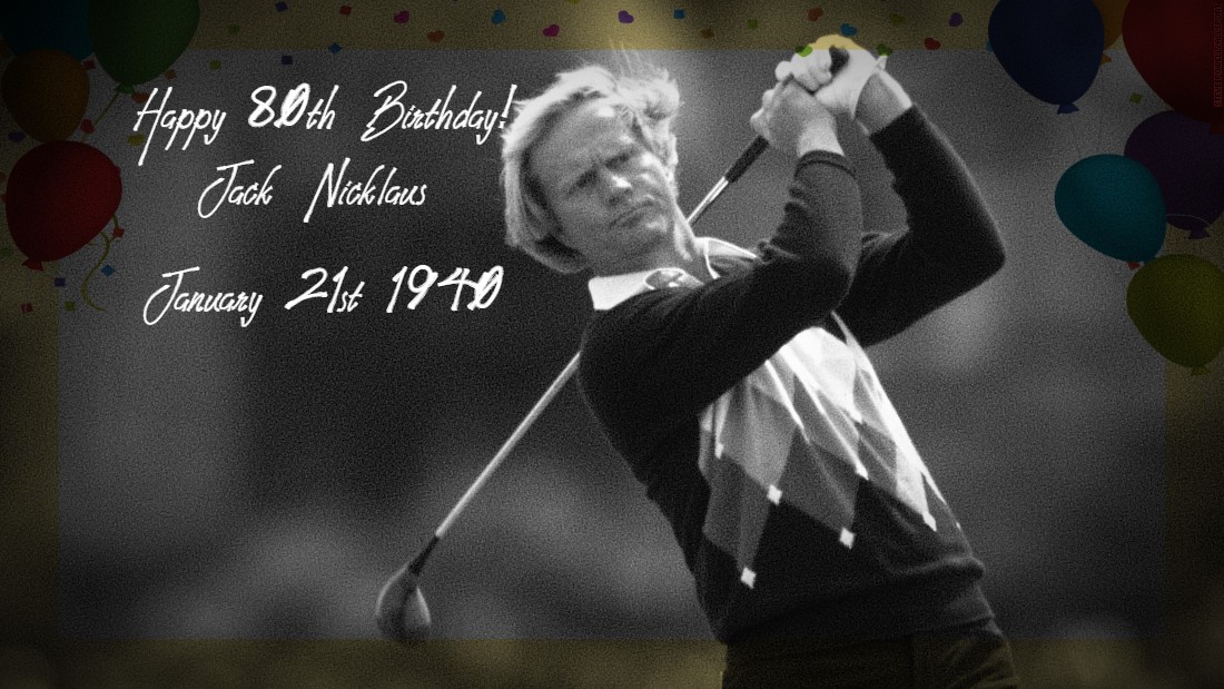A happy 80th birthday to jack Nicklaus one of golf\s greatest figures! 