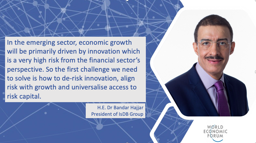 isdb_group's tweet photo. HE Dr. Bandar Hajjar spoke about shaping the future of financial & #MonetarySystems @WEF Annual Meeting this morning, talking about how the competitive landscape is changing.
#Davos2020 #Wef20 https://t.co/5rO1WfSJAn