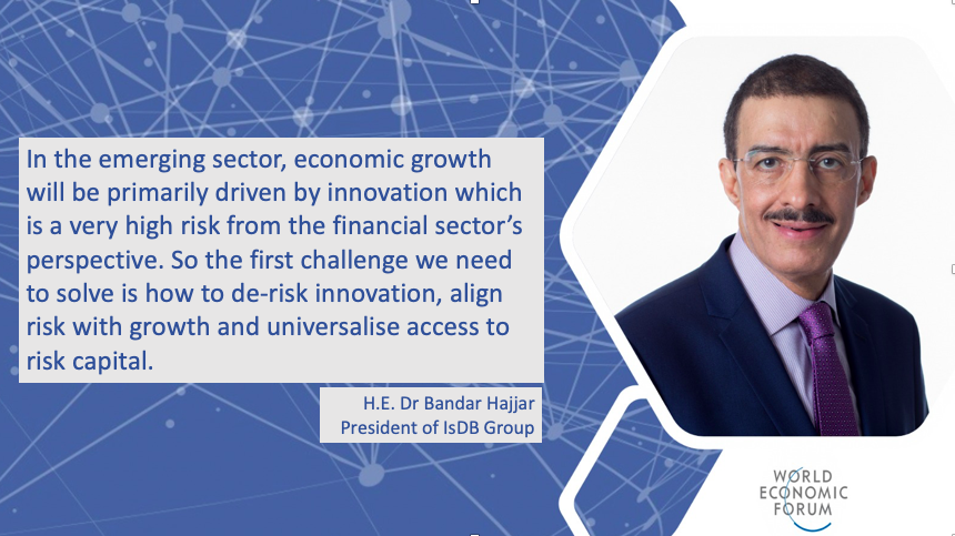 HE Dr. Bandar Hajjar spoke about shaping the future of financial & #MonetarySystems @WEF Annual Meeting this morning, talking about how the competitive landscape is changing. #Davos2020 #Wef20