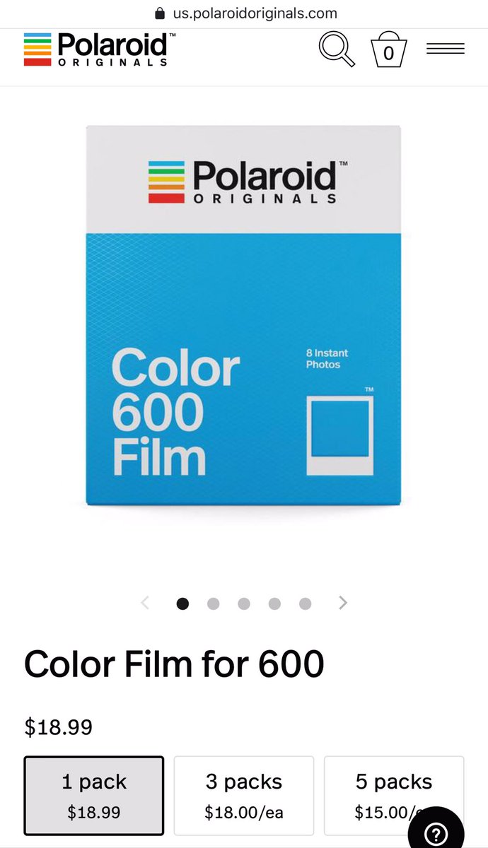 nakaiakio's tweet image. みんな知ってた？
ポラロイドフィルムの値段は
Us だと1本¥2000以下 
5本パックだと1本￥1600以下になるんだよ。
実は安いんだよ。
#polaroidoriginals #ポラロイドオリジナルズ