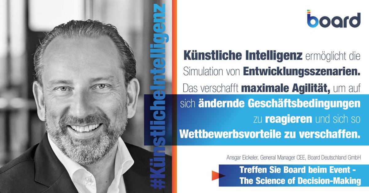 The Science of Decision-Making von Board International, wie eine integrierte Unternehmenssteuerung den Weg vereinfacht und den Umgang mit der Datenflut unterstützt.
03. März in Berlin:
lnkd.in/gevBNQ3

10. März in Köln:
lnkd.in/gnzytcd