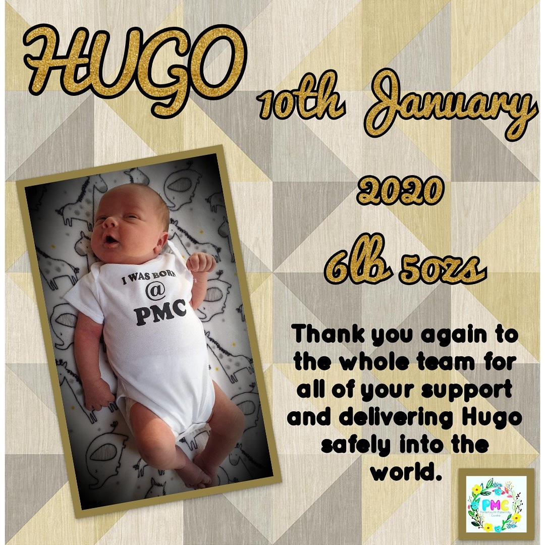 Baby Hugo is another of our January 2️⃣0️⃣2️⃣0️⃣ babies! His mum Gretel wanted to thank the whole team! 

Don't forget if you to want a lovely little vest for your baby and a goodie bag come for a chat with our midwives THIS Thursday 23rd January between 10 and 11.30!