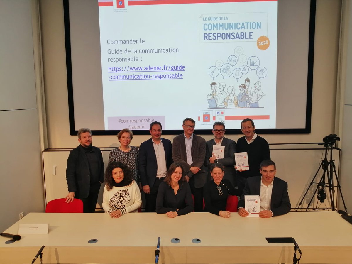ademe's tweet image. L&apos;@ademe remercie tous les intervenants du débat sur la #ComResponsable organisé ce matin à @sciencespo ! 
👉Pr aller + loin, retrouvez en ligne le &quot;Guide de la communication responsable&quot; édition 2020 de l&apos;@ademe.👇
eco-communication.ademe.fr/guide-de-la-co…