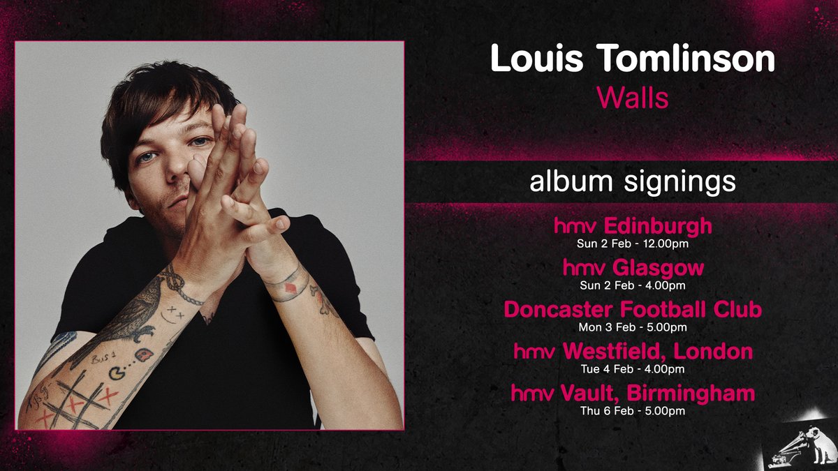 Fancy some @Louis_Tomlinson #Walls album signings? #hmvLive

Thought so: ow.ly/LaB850xZH8W