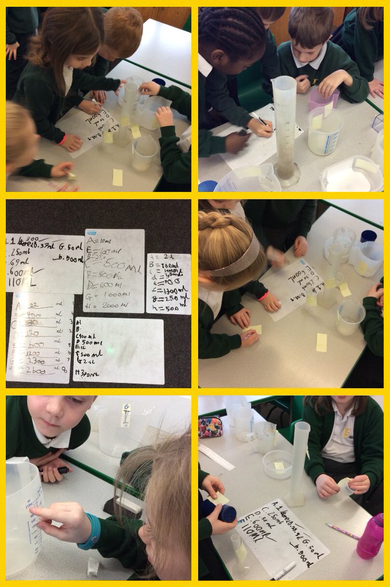 TickfordPark's tweet photo. Marvellous mathematicians in Year 3 working hard this morning with their capacity learning. Super discussions, comparisons and ordering the containers β¨π°π₯π₯€ #TP4jet #TP4maths https://t.co/rqI6EdqaBy