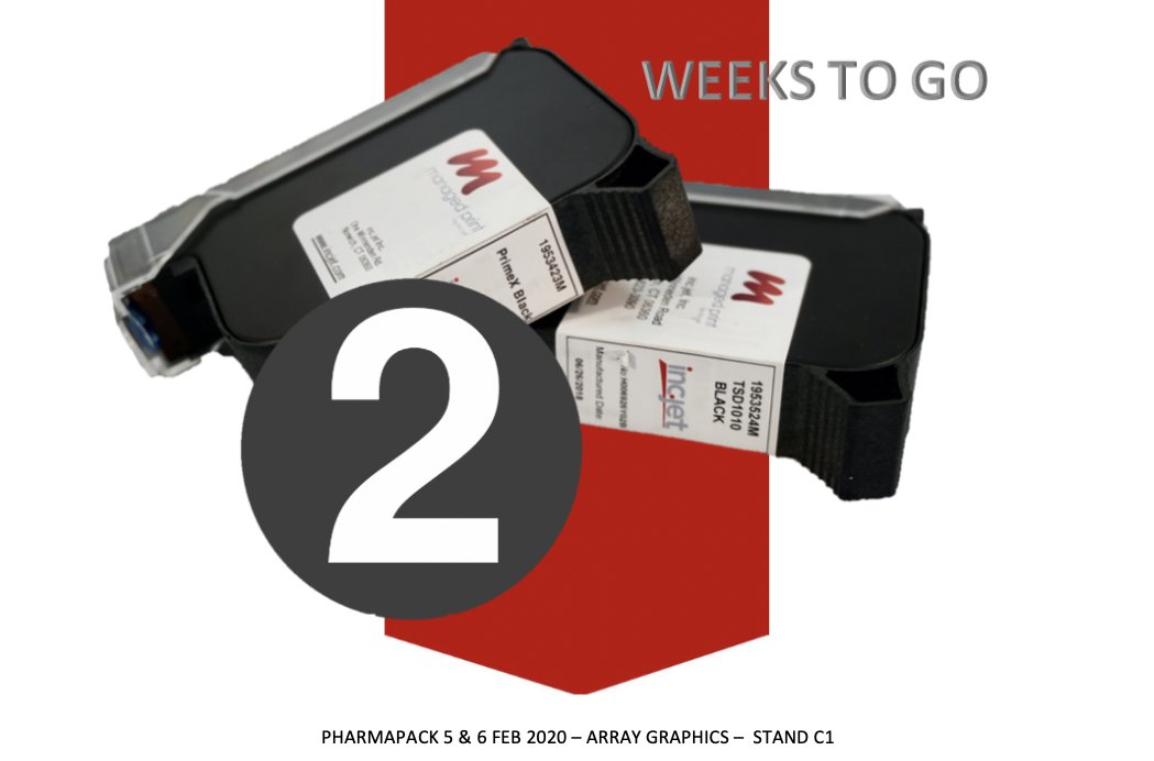 ArrayGraphics's tweet image. The countdown has started.. Only 2 weeks to go until #pharmapack2020 in Paris. Interested in coding and marking for pharmaceuticals? Make sure to visit stand C1. 

Get your free tickets here: 
lnkd.in/dren78a