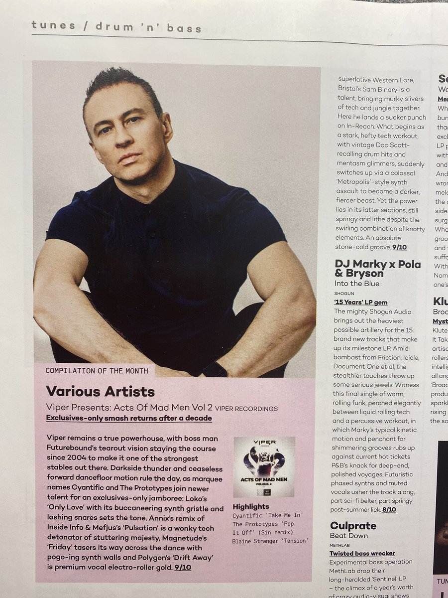 ViperRecordings's tweet photo. Thank you to @mixmag & for selecting ‘Acts Of Mad Men - Volume.2’ as #dnb album of the month.
Release date https://t.co/uKnN5ahks0 :
#viperrecordings #mixmag #albumofthemonth #actsofmadmenvolume2 https://t.co/I4r4SfptSU