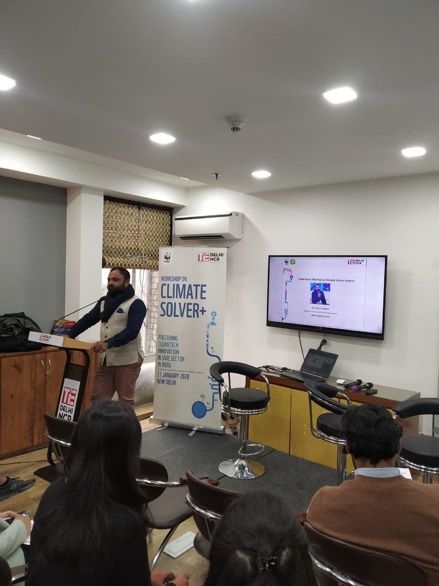 WWFINDIA's tweet photo. #ClimateSolver platform serves as a great value-add for fostering a conducive ecosystem for #cleantech companies at the growth stage, says Sandro Stephen @sandrostephen from @ianetwork https://t.co/7XtayLHMFt