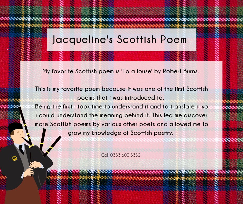 With Burns night coming up we are asking the team here in Edinburgh their favourite Scottish poems! 🙌

Here is just a couple...
-
#TuesdayMotivation #tuesdayvibes #TuesdayThoughts #TuesdayMorning #BurnsNight #shippingcontainers #TeamOfUs #TongueOutTuesday