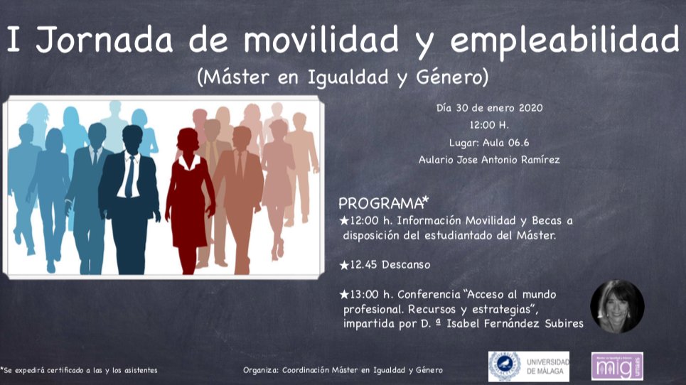 Máster de Igualdad y Género UMA (@mig_uma) on Twitter photo 