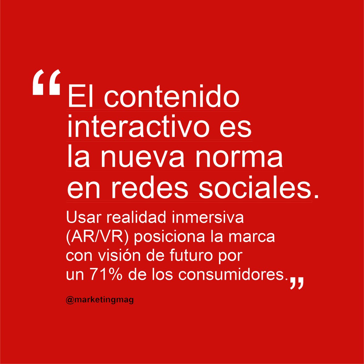andando_bcn's tweet image. El contenido interactivo permite la interacción con el usuario en tiempo real, capta la atención de manera más eficaz y posiciona la marca con visión de futuro.
¿Andamos? 🚶‍♂️...
#contenidointeractivo #marketingdecontenidos via #marketingmag