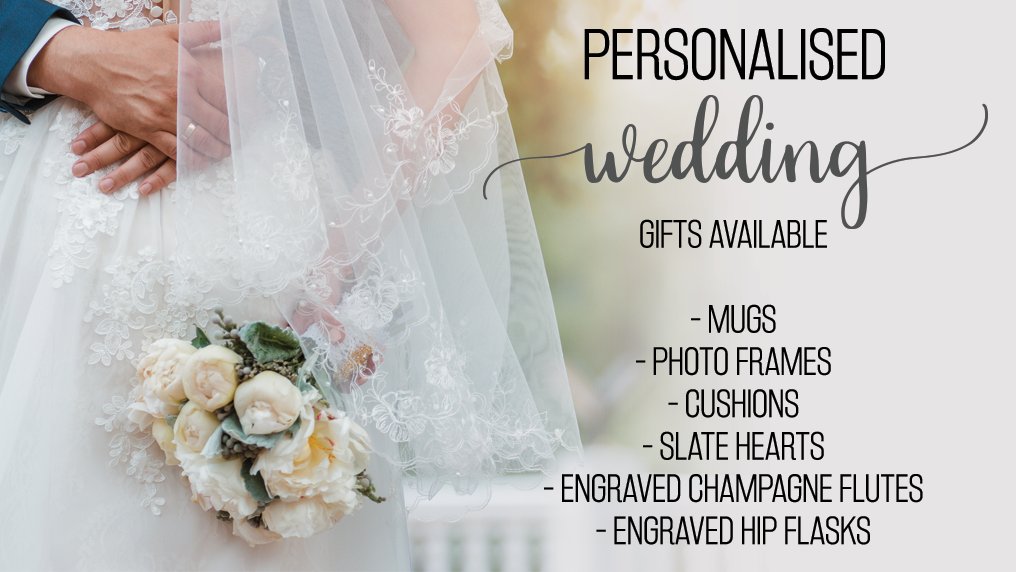 Give the perfect gift with ON: the high Street's personalised wedding gift items. See more in-store today. #widnes #wedding