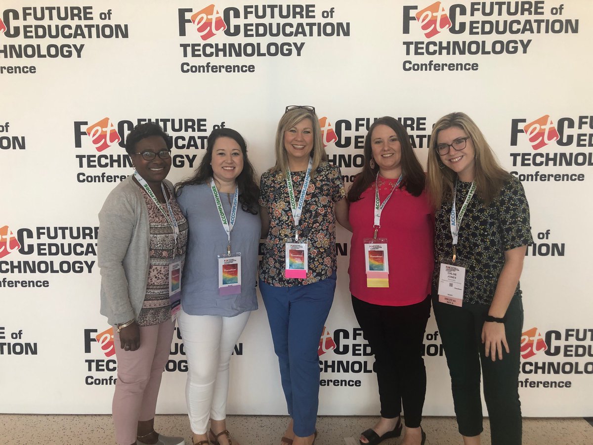GSFLeslie's tweet photo. This crew had a great time at FETC in Miami last week! #gsftrojanstrong #neverstoplearning https://t.co/TQqTHmJKrP
