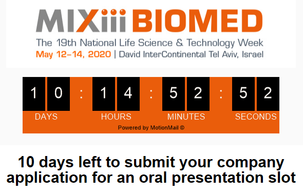 KenesExhibition's tweet photo. Only 10 days left for Abstract Submission!  Start-ups Hurry!
>> https://t.co/BzrwXGUvEp

#biomed #biomed2020 #biomedicalscience #biomedicalresearch #startups #abstractsubmission #biomedisrael #companypresentation #biotech https://t.co/Wxr7gfW0yZ
