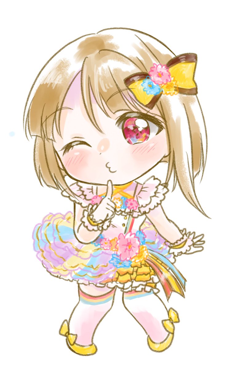 ラブライブ「ラブライブフェスのフラスタ、虹ちゃんあげてなかったから上げてく? 」|綾瀬憂菜@SHT/プリステ29Rウマ17のイラスト