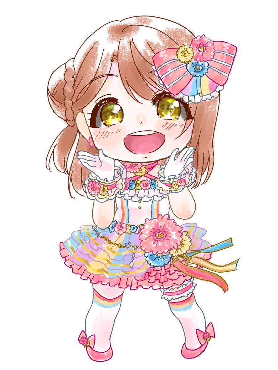 ラブライブ「ラブライブフェスのフラスタ、虹ちゃんあげてなかったから上げてく? 」|綾瀬憂菜@SHT/プリステ29Rウマ17のイラスト