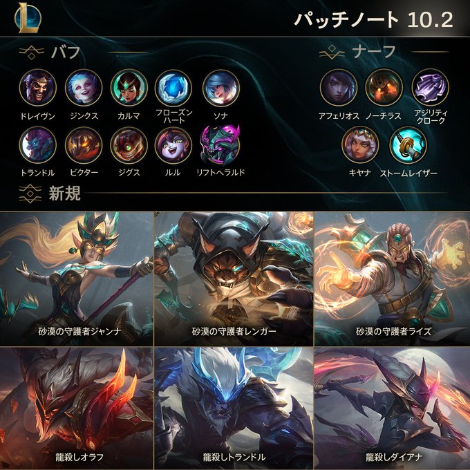 リーグ オブ レジェンド Loljpofficial 年01月 Twilog