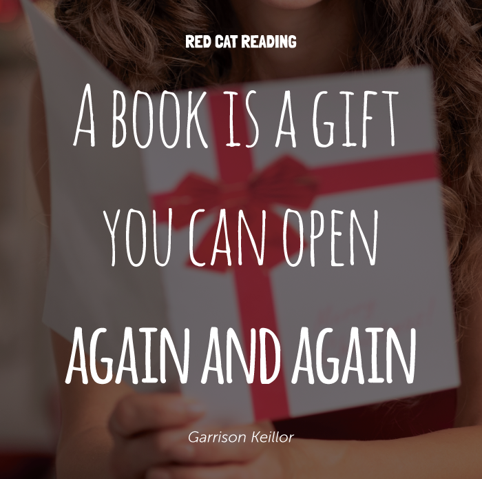 RedCatReading's tweet photo. 💕 Quote of the Day from https://t.co/XOAzhOhalX: "A book is a gift you can open again and again." -Garrison Keillor https://t.co/ymEkexG0sl