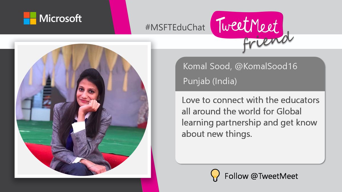 Excited for today's #tweetmeet
#msfteduchat #TweetMeetEN