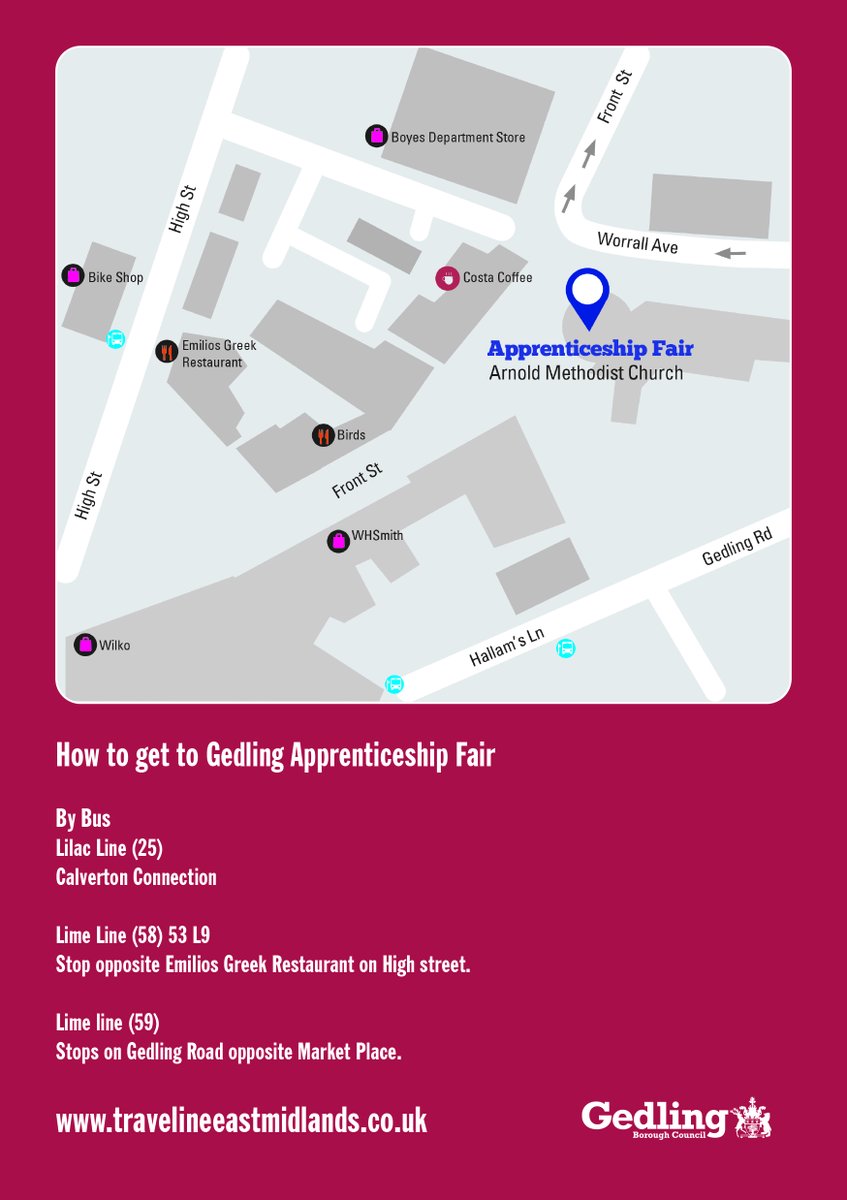 Our #ApprenticeshipFair  takes place on 11th February from 3.30pm at #Arnold Methodist Church <a href="/nottmjobs/">Nottingham Jobs</a> @VApprentices <a href="/NottmCollege/">Nottingham College</a>
<a href="/D2N2GrowthHub/">D2N2 Growth Hub</a> @Babington @HelenM_atem <a href="/ProStart/">ProStart</a>
@nottscc @NUHApprentices
@HMSSHERWOOD @Futures_for_Biz @JCPInNotts
@enablenotts @AFCONottingham