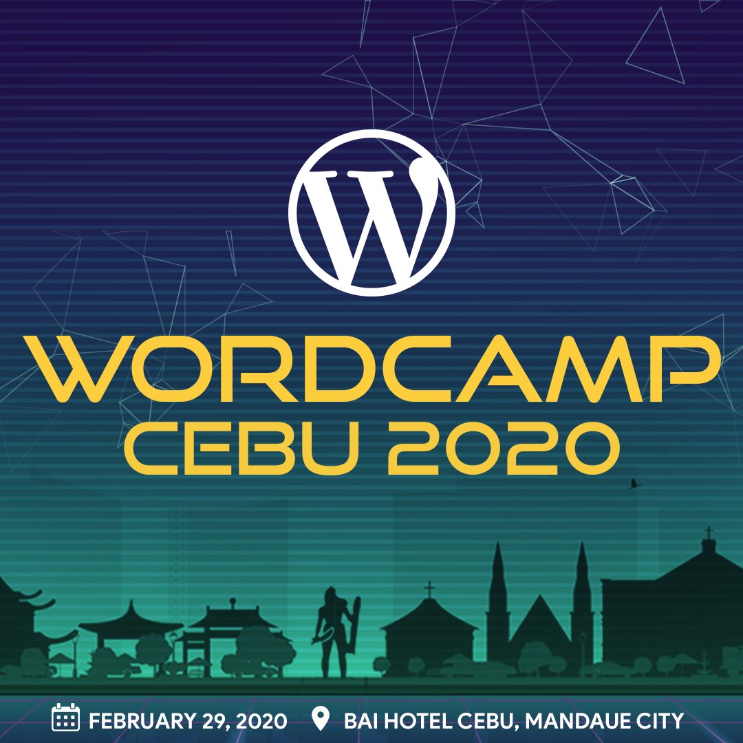 WordPressCebu's tweet photo. A bigger and better #WordCampCebu is happening this February 29, 2020. You're invited!

Join the biggest annual gathering of #WordPress users (developers, designers, marketers) in Cebu! 

Register now: https://t.co/3MV8oMRUVn 

#WCCEBU2020 #WPCebu https://t.co/EeXecg97GL