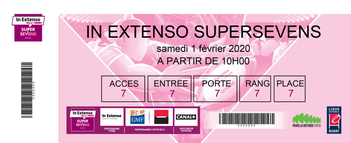 supersevens's tweet photo. [RT/Follow] 🎫

T’as envie d’assister au premier championnat pro de clubs de rugby à 7 le 1er février à @ParisLaDefArena ?
5x2 places en jeu !

Pour participer, c’est simple :
➡ RT ce tweet
➡ Follow 
@supersevens

Tirage au sort le 27/01 🍀 https://t.co/GL8YVnCx1K