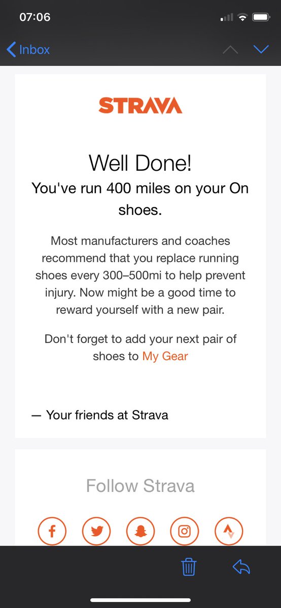 AdrianPrior2's tweet image. 400 miles! Seems like only yesterday I got them out of the box...! How many miles do you guys do in yours?