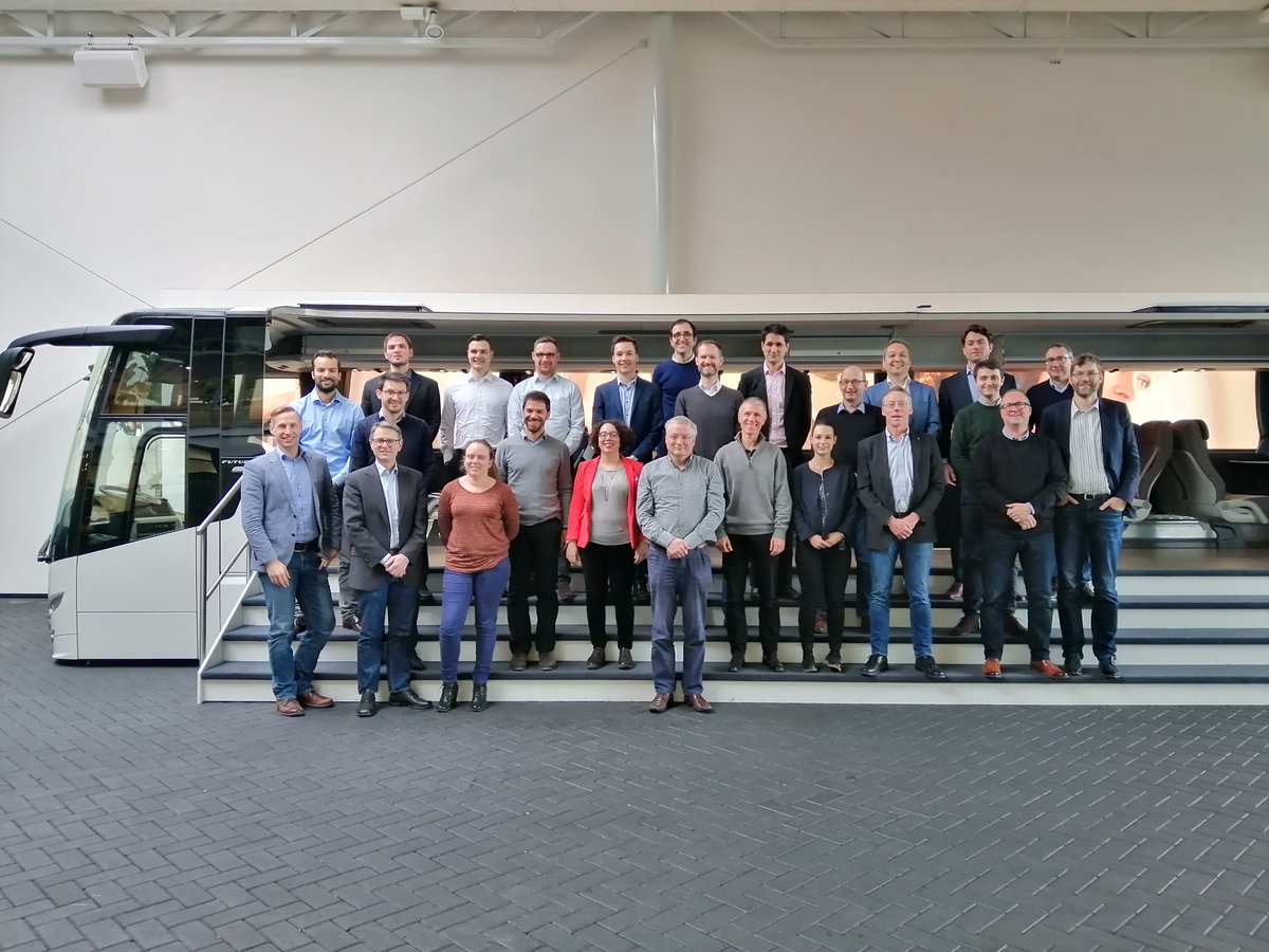 H2Haul's tweet photo. The🚛H2Haul 🚚 consortium is meeting today &amp; tomorrow at @VDL_Groep. Participants are discussing the most recent developments of the project. #fuelcell fighting #climatechange one lorry at a time! 💪 #GreenDeal  #Sustainability https://t.co/Jyx0egSvQk