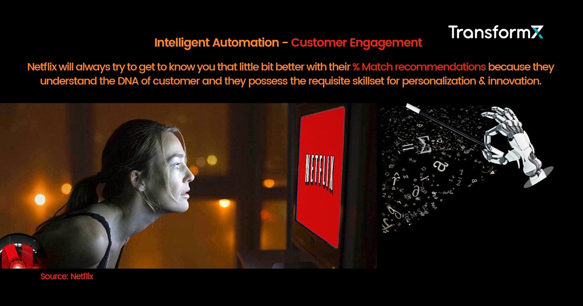transformxIO's tweet photo. Netflix – The modern-day mastery of persuasion, influence, and stickiness...

#AskTransformX #Netflix #CustomerEngagement #IntelligentAutomation #DigitalMastery #DigitalNirvana #TransformX #HumanCentricDigitalTransformation https://t.co/PRUA9dulxq