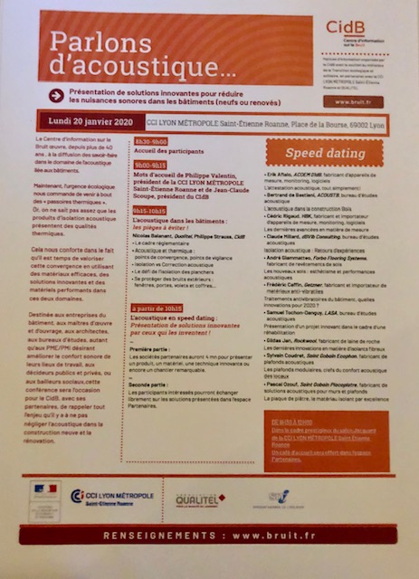 ROCKWOOL_France's tweet photo. #Silence đ€« Gildas Jan prescripteur @ROCKWOOL_France, est intervenu au colloque consacrĂ© Ă lâ#acoustique dans les bĂątiments, organisĂ© par le Centre dâinformation sur le #bruit @BruitFr et @groupeQUALITEL Ă la CCI de Lyon @CCILYONMETRO
#isolationacoustique #rockwool #isolation https://t.co/wHC7k7WgE8