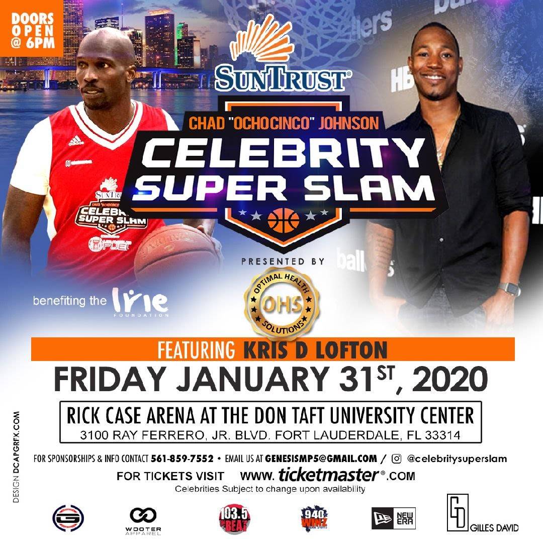 IamTreNeal's tweet photo. #SuperbowlWeekend @SunTrust @ochocinco Celebrity Super Slam Featuring @KrisDLofton at Rick Case Arena on January 31 - Get Your Tickets Now Via Ticketmaster.. @Genesismp #TrendingWithMsTre #CelebritySuperSlam #Miami #LocNGrowEnt https://t.co/iH401wQEs3