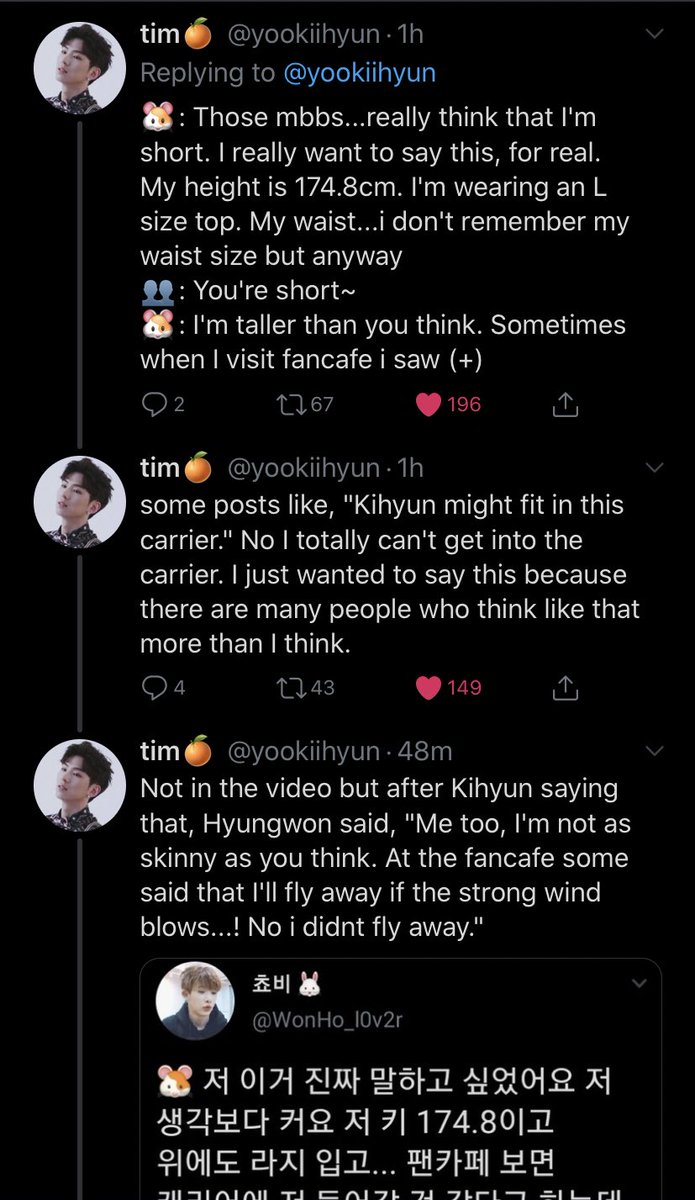Mina On Twitter Not To Be Dramatic But Kihyun Is