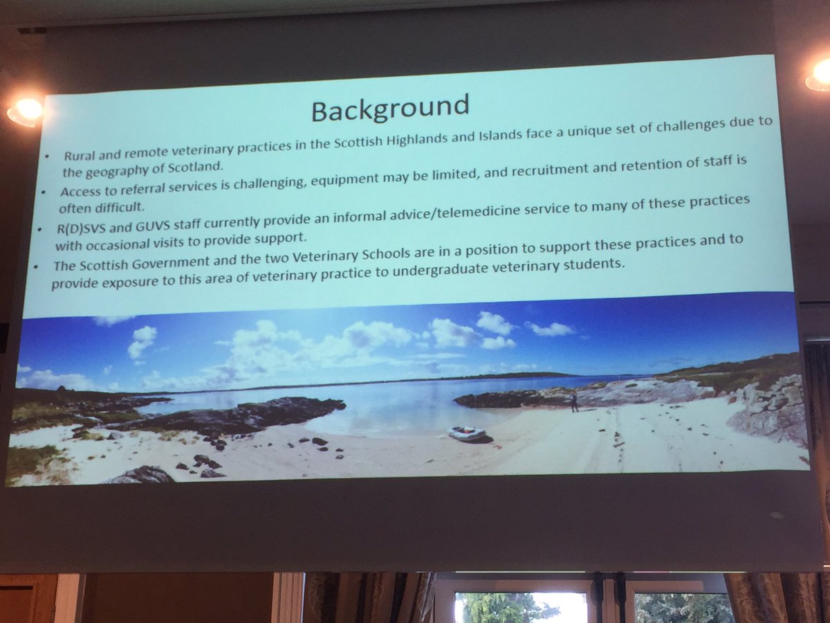 CVOScotland's tweet photo. Great update Edinburgh vet school on what they are doing to support remote, rural, mixed practices. Is #telemedicine more correctly called #telesupport? Also builds on @StephenMayVet concept that a generalist may be shallow - but is very very broad. #ValueMixedPracticeVets https://t.co/yaNSPvAlrj