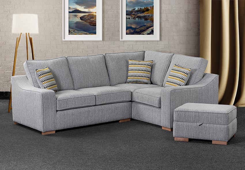 Adding an extra dimension to our Blenheim range, the new 4 seater corner is a great edition with a new accent chair to complete the collection. #JFS2020 #SweetDreamsJFS2020