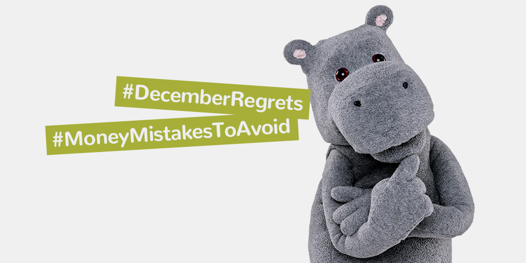 Hippo_co_za's tweet photo. You said more exercise this year but running out of money doesnβt count. Tell us what money mistakes you are going to avoid this year and you could WIN grocery and airtime vouchers.
#MoneyMistakesToAvoid
#DecemberRegrets
#JanuWorry https://t.co/WnSVDRmVjU