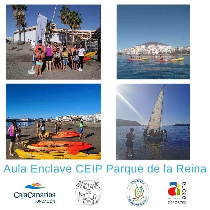 NavegantesArona's tweet photo. El pasado viernes el Aula Enclave del CEIP Parque de la Reina se embarcó en nuestro proyecto #EnclavedeMar para navegar en raquero y en kayak 💙🌊 Gracias a la Fundacion @CajaCanarias #Másmar #AronaNavega https://t.co/RVLHBIQR6y