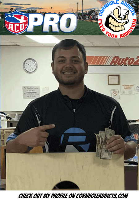 CornholeAddicts's tweet photo. I am ACO Pro Steven Ochoa from the Heartland Conference. Come check out my profile on Cornhole Addicts. #cornholeaddicts #feedyouraddiction #acopro #cornholeblog #acofamily #wearecornhole #americancornhole #cornholefamily https://t.co/QwBIpO2bq2 https://t.co/HdA5lRsV5B