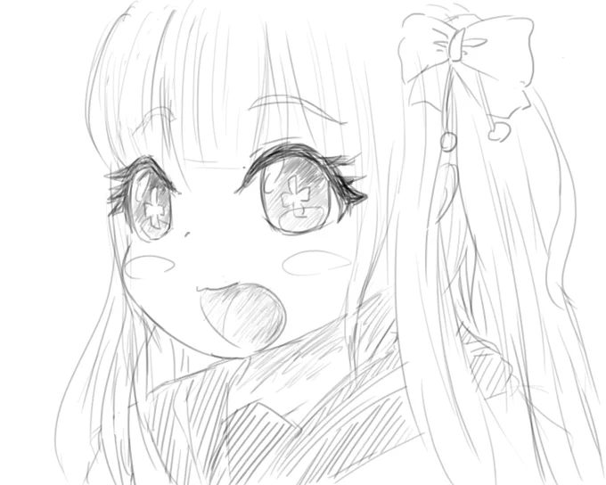 ちえりちゃんの配信見ながらお絵かきした。 