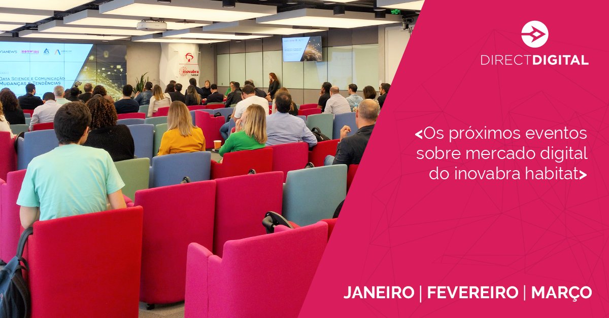 exato_digital's tweet photo. Selecionamos alguns eventos que aconterecerão aqui no inovabra neste começo de ano. 
Confira em nosso blog:https://t.co/YhwO1XAUVB

#DirectDigitalTecnologia #Eventos #inovabrahabitat https://t.co/VHEyVX19OL