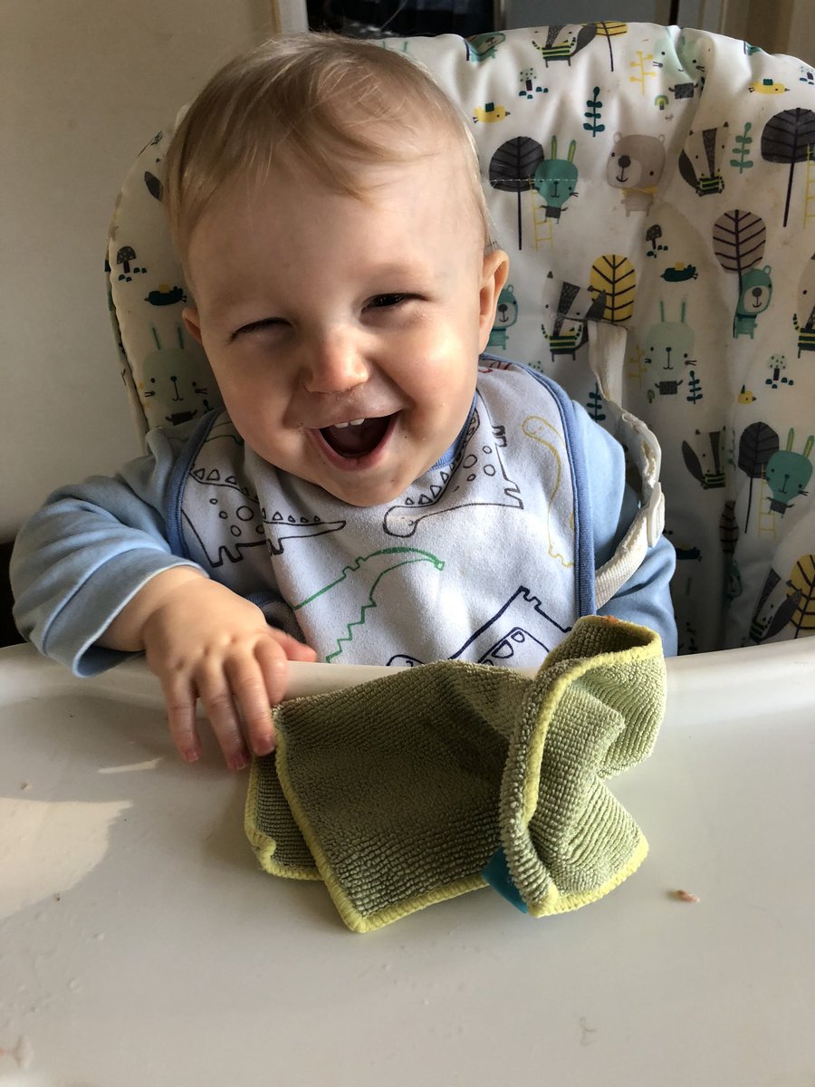 PlasticMission's tweet photo. I’ve been using these cloths instead of #wetwipes since July. Who remembers this original picture of my son?! They may be a bit worn and discoloured but they are still doing the job! #plasticfree #pointlessplastics #plasticpollution #plasticpollutes https://t.co/LklC8jViCn