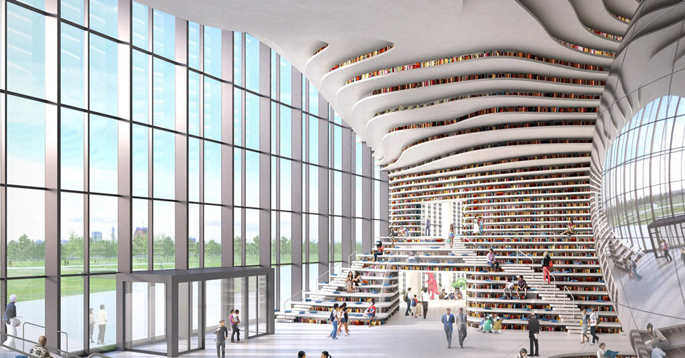 Naif_Alghamdi_'s tweet photo. سليلة تغريدات عن #عمارة و #تصميم #المكتبات العصرية العامة و #الجامعية
A thread on iconic & modern #architecture and #design of #libraries that match the requirements of the 21st century
#university_library #public_library https://t.co/q0AwKzmQ03
