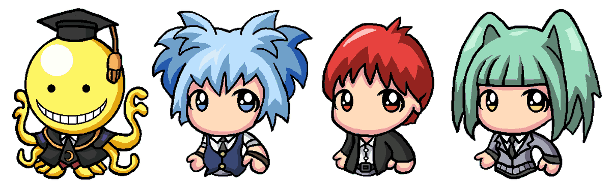 Forudsige Stirre performer Naho (next convention: Avignon Geek Expo) on Twitter: "New chibis.^^ Guess  I won't be asked for Assassination Classroom characters again every  convention I'm in anymore. xD #assassinationclassroom #chibi #Badge #fanart  #anime https://t.co/wCXL3HLSeK" /