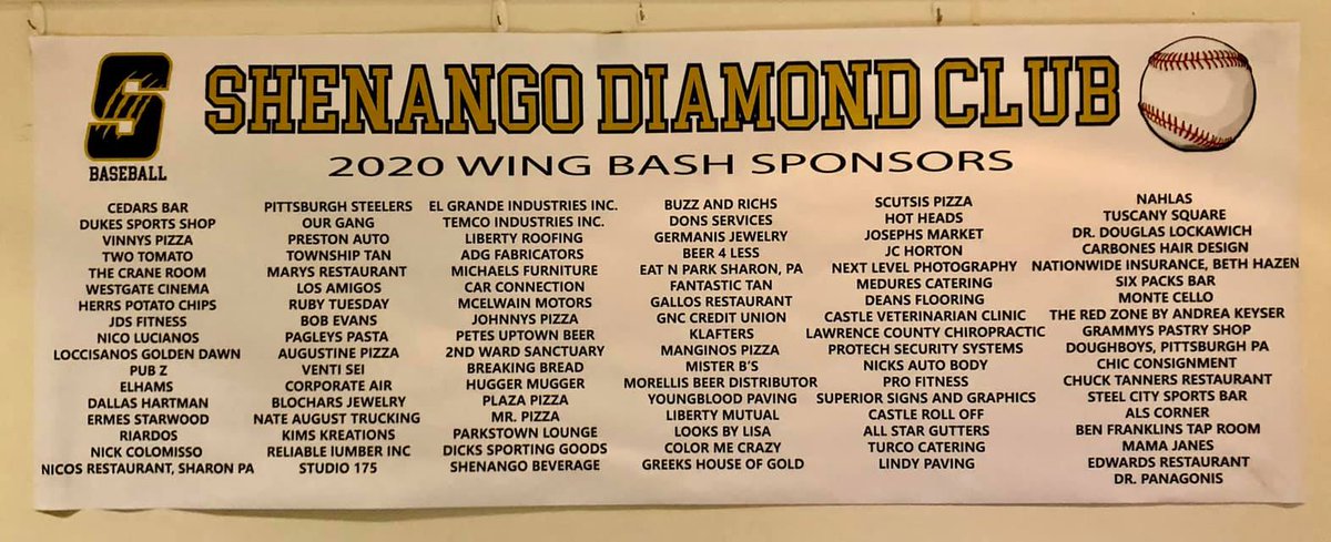 Our annual wing bash was huge success this year. Thank you all who came out and supported the team this year.
